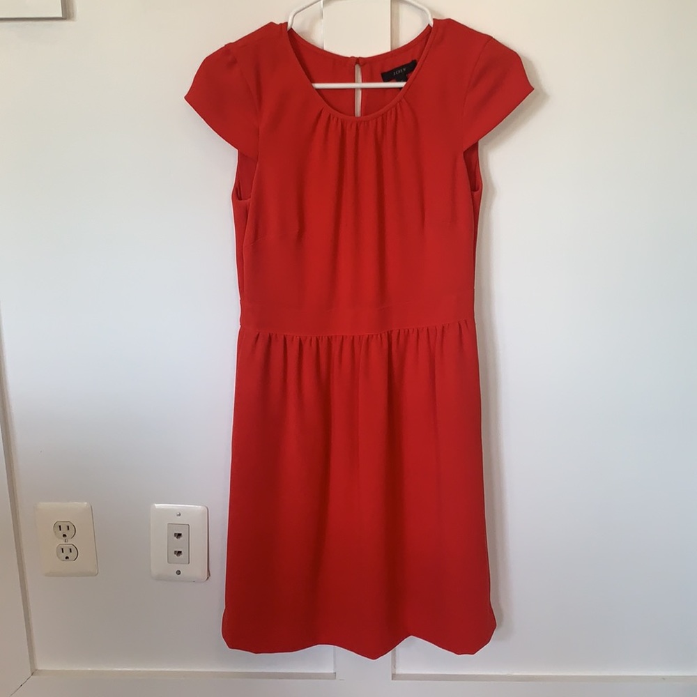 J.crew - orange/red dress - size 2